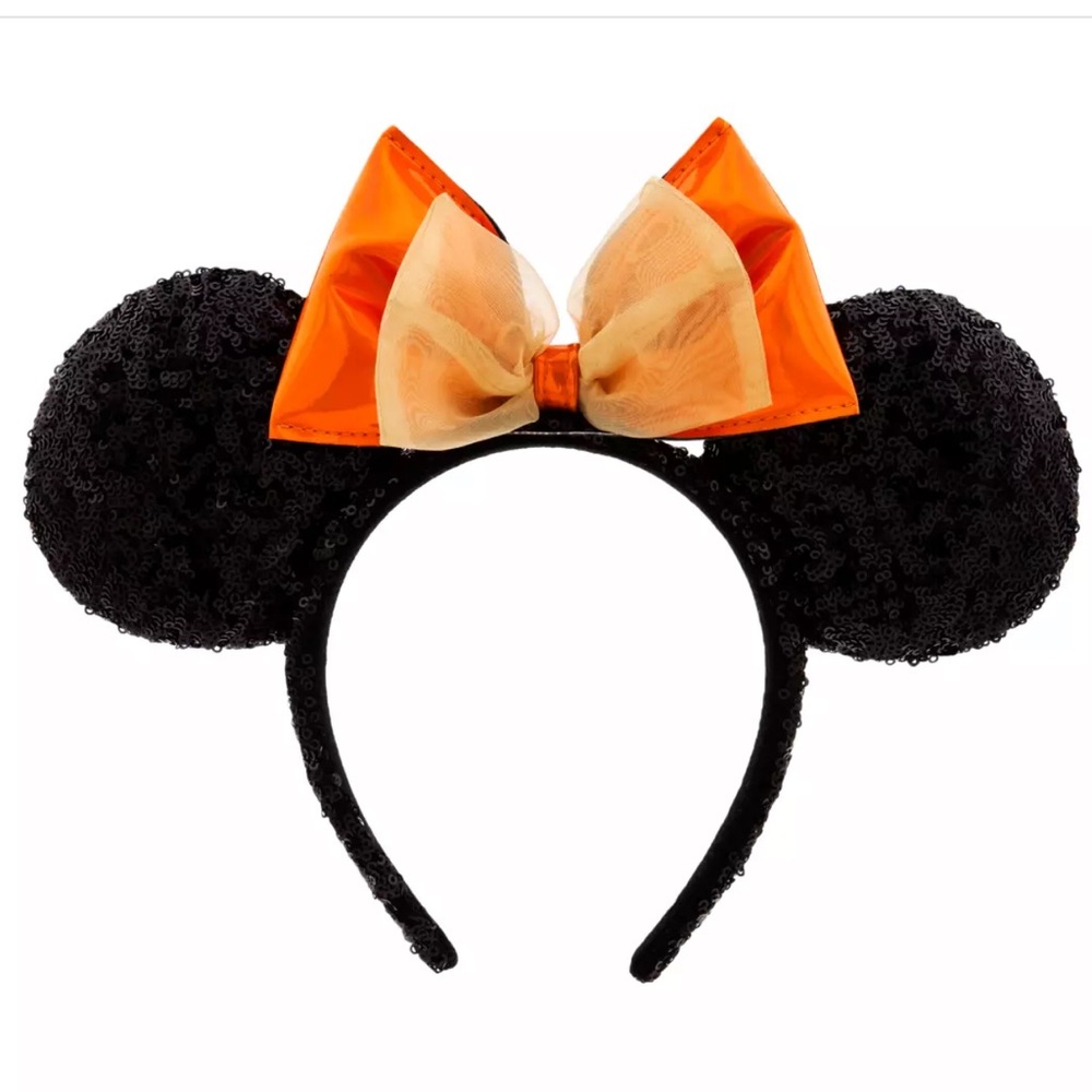 NWT Minnie Mouse Ear Headband for Adults – Orange Bow‼️